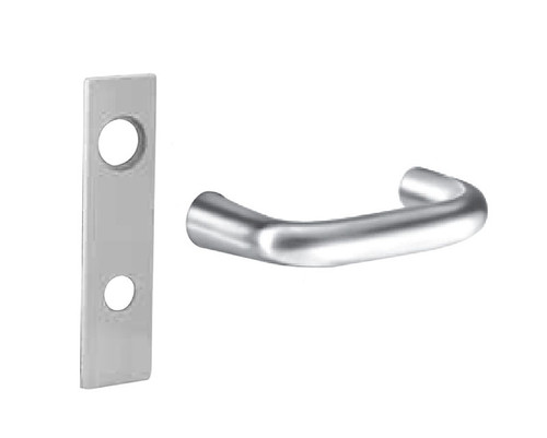 Sargent 60RX-8271-12V LW1J 32D Grade 1 Electric Mortise Lock Electrical Fail Secure Function 12VDC/24VDC 2-3/4 In Backset J Lever LW1 Escutcheon Sargent LFIC Prep Less Core Field Reversible Satin Stainless Steel