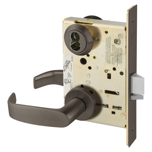 Sargent 60-8237 LNL 10B Classroom Mortise Lock LN Rose L Lever LFIC Prep Less Core Oil Rubbed Bronze