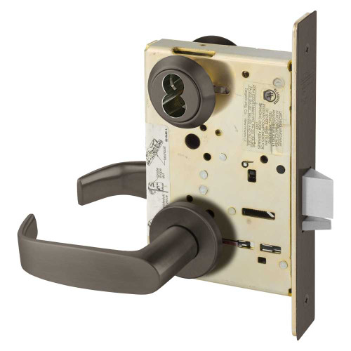 Sargent 60-8237 LNL 10B Classroom Mortise Lock LN Rose L Lever LFIC Prep Less Core Oil Rubbed Bronze 60-8237 LNL 10B