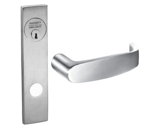 Sargent 60RX-8270-12V LE1L 32D Grade 1 Electric Mortise Lock Electrical Fail Safe Function 12VDC/24VDC 2-3/4 In Backset L Lever LE1 Escutcheon Sargent LFIC Prep Less Core Field Reversible Satin Stainless Steel