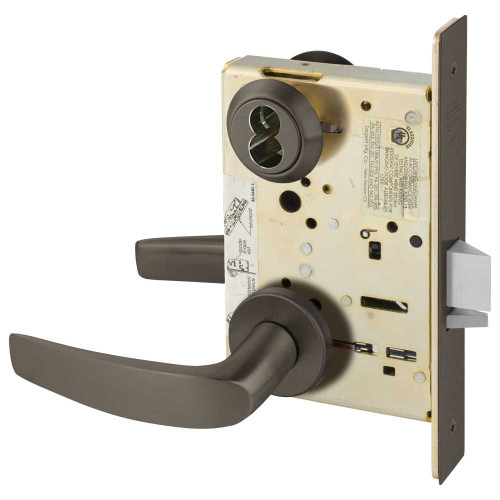 Sargent 70-8238 LNB 10B Classroom Security Intruder Mortise Lock LN Rose B Lever SFIC Prep Less Core Oil Rubbed Bronze 70-8238 LNB 10B