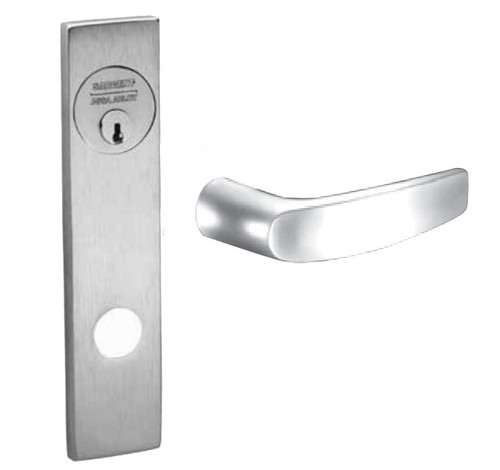 Sargent 70RX-8273-24V LE1B 32D Double Cylinder Fail Secure 24V Electrified Mortise Lock LE1 Escutcheon B Lever SFIC Prep Less Core RX Switch Satin Stainless Steel