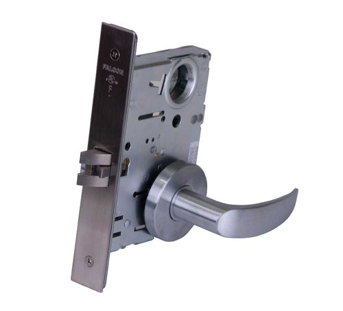 Falcon MA531L AG 626 Grade 1 Apartment Corridor Door Mortise Lock Less Conventional Cylinder Avalon Lever Gala Rose Satin Chrome Finish Field Reversible MA531L AG 626