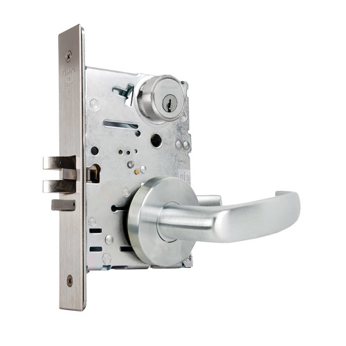 Falcon MA561P QG 626 Grade 1 Classroom Mortise Lock Quantum Lever Gala Rose Satin Chrome Finish