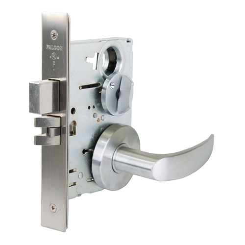 Falcon MA301 AG 626 Grade 1 Privacy Mortise Lock Avalon Lever Gala Rose Satin Chrome Finish