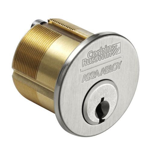 Corbin Russwin 1000-118-A02-6-59C1 626 1-1/8 In Mortise Cylinder 59C1 Keyway A02 Straight Cam Satin Chrome