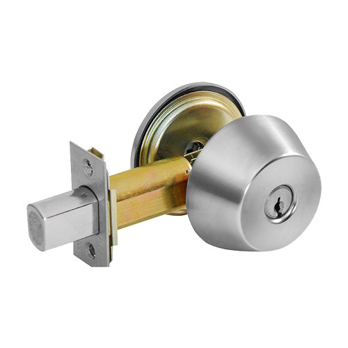 Corbin Russwin DL2213 626 Grade 2 Single Cylinder Deadbolt Conventional Cylinder Satin Chrome Finish Non-Handed