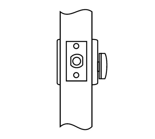 Corbin Russwin DL2260 626 Grade 2 Thumbturn x Blank Deadbolt Satin Chrome Finish Non-Handed DL2260 626