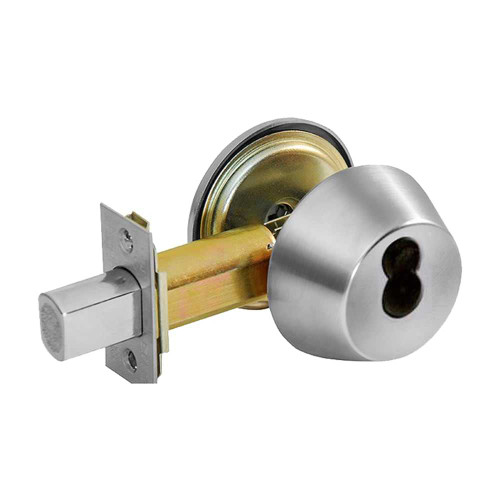Corbin Russwin DL2213 626 CL6 Grade 2 Single Cylinder Deadbolt Corbin Russwin 6-Pin LFIC Prep Less Core Satin Chrome Finish Non-Handed DL2213 626 CL6