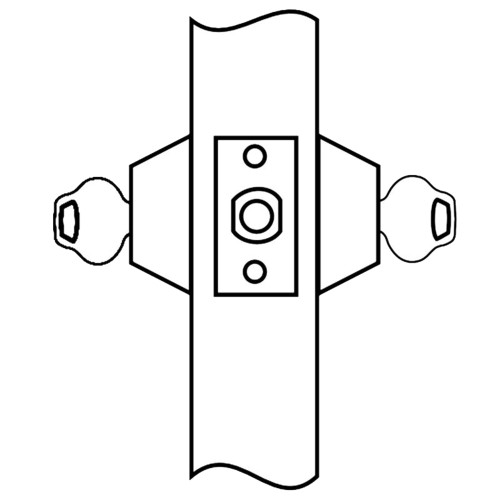 Corbin Russwin DL2212 626 Grade 2 Double Cylinder Deadbolt Conventional Cylinder Satin Chrome Finish Non-Handed