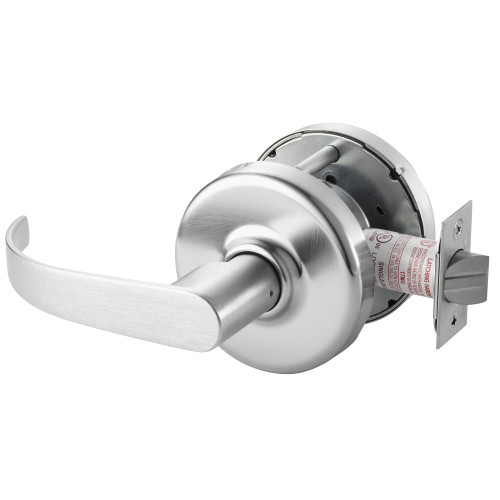 Corbin Russwin CL3380 PZD 626 Grade 1 Passage Lever x Blank Plate Cylindrical Lock Princeton Lever Non-Keyed Satin Chrome Finish Non-handed