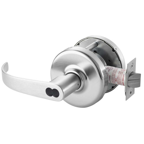Corbin Russwin CL3381 PZD 626 M08 Grade 1 Keyed Lever x Blank Plate Cylindrical Lock Princeton Lever SFIC Less Core Satin Chrome Finish Non-handed CL3381 PZD 626 M08