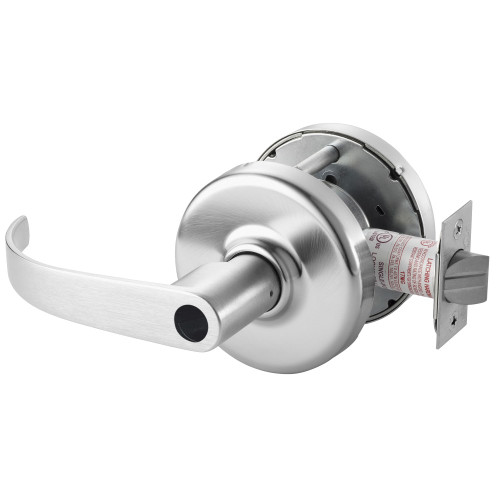 Corbin Russwin CL3391 PZD 626 LC Grade 1 Keyed Lever x Turnpiece Cylindrical Lock Princeton Lever Conventional Less Cylinder Satin Chrome Finish Non-handed