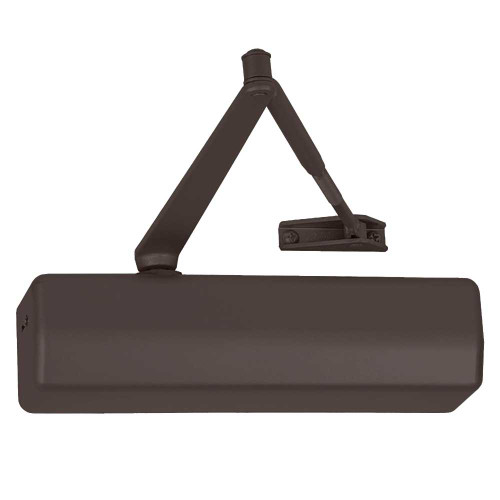 Corbin Russwin DC3200 A1 690 M54 Grade 1 Surface Door Closer Double Lever Arm Friction Hold Open Pull Side Mount Size 1-6 Full Cover Dark Bronze Painted Finish Non-Handed DC3200 A1 690 M54