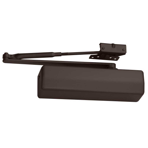 Corbin Russwin DC3210 A1 690 M54 Grade 1 Surface Door Closer Double Lever Arm Friction Hold Open Push or Pull Side Mount Size 1-6 Full Cover Dark Bronze Painted Finish Non-Handed DC3210 A1 690 M54