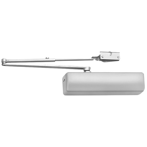 Corbin Russwin DC3210 A3 689 Grade 1 Surface Door Closer Heavy-Duty Parallel Push Side Mount Size 1-6 Full Cover Aluminum Painted Finish Non-Handed DC3210 A3 689