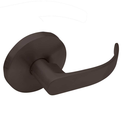 Falcon W12 Q 613 Grade 2 Single Dummy Cylindrical Lock Non-Keyed Quantum Lever Standard Rose Dark Oxidized Satin Bronze Oil Rubbed Finish Non-handed W12 Q 613