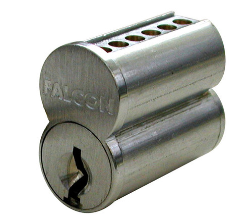 Falcon C648 C 626 SFIC 6-Pin Core 6-Pin C Keyway Uncombinated 0 Keys Satin Chrome Finish Non-Handed
