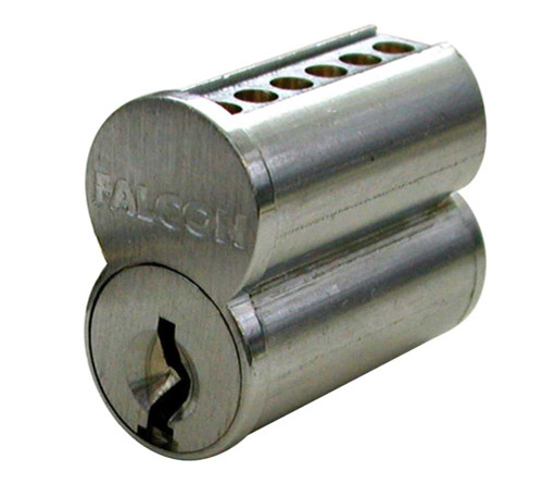 Falcon CB846 H 626 SFIC 6-Pin Core 6-Pin H Keyway Uncombinated 0 Keys Satin Chrome Finish Non-Handed CB846 H 626