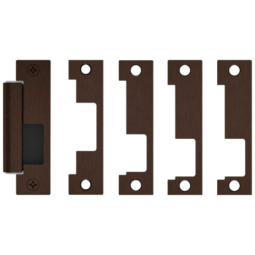 HES 1500C-613E Grade 1 Electric Strike For Cylindrical or Mortise Latchbolt Locks Auto-Sensing 12/24 VDC Field Selectable Fail Safe/Fail Secure Includes 1J 1K 1KD 1KM Options Dark Oxidized Bronze 1500C-613E