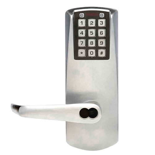 Kaba E-Plex E2066BLL-626-41 E-Plex 2000 Mortise Lock 100 Access Codes 1000 Audit Events No Deadbolt 6/7-Pin SFIC Prep Less Core Satin Chrome E2066BLL-626-41