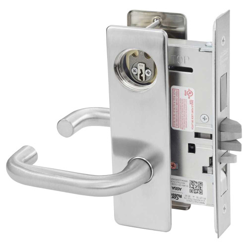 Corbin Russwin ML2067 LWM 626 LC Apartment or Dormitory Mortise Lock LW Lever M Escutcheon Satin Chrome ML2067 LWM 626 LC