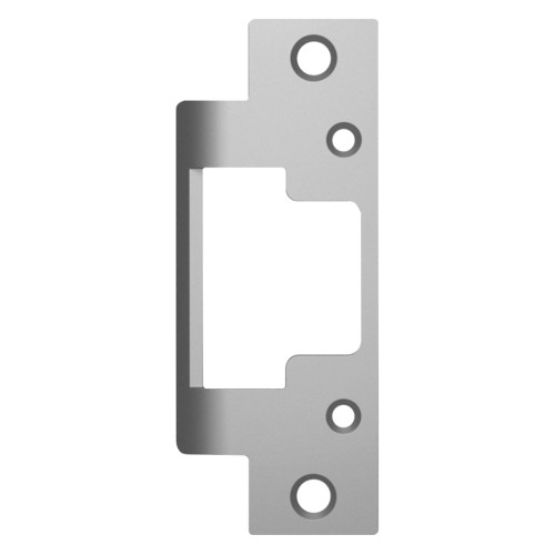 HES 801A 630 Faceplate Only 8000/8300 Series 4-7/8 x 1-1/4 Flat with Radius Corners Satin Stainless Steel