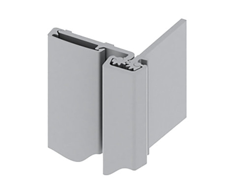 Hager 780-053 83 CLR Half Surface Continuous Geared Hinge 83 Satin Aluminum Clear Anodized Finish