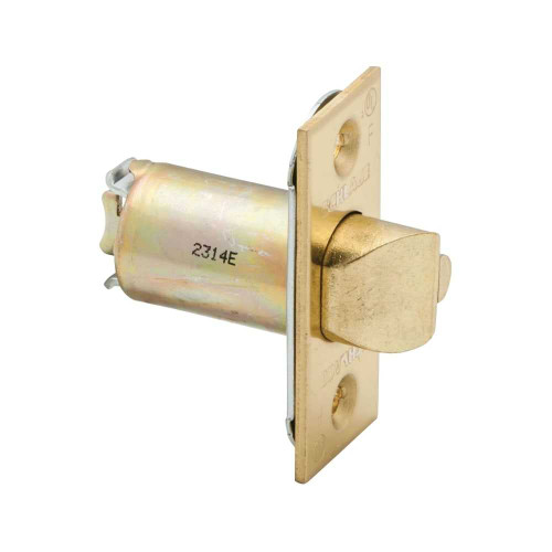Schlage 11-085 605 Dead Latch Guarded With 2-1/4 x 1 Square Corner Faceplate 2-3/8 Backset 7/8 Housing Diameter For Use With A/AL Series & H153/80/85 Bright Brass Finish 11-085 605
