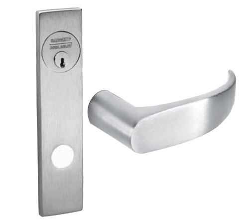 Sargent 60-8271-24V LE1P 15 Grade 1 Electric Mortise Lock Electrical Fail Secure Function 12VDC/24VDC 2-3/4 In Backset P Lever LE1 Escutcheon Sargent LFIC Prep Less Core Field Reversible Satin Nickel Plated Clear Coated