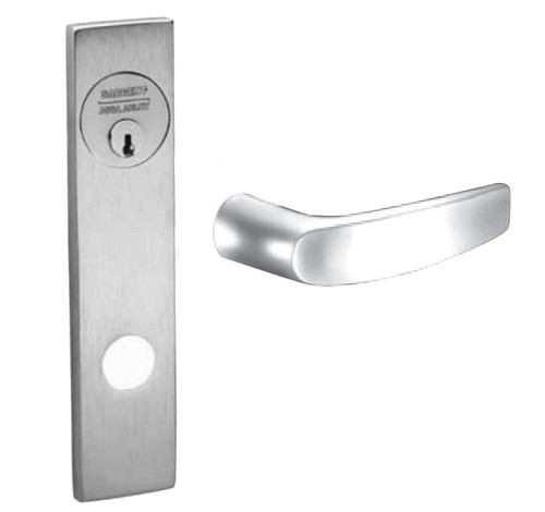Sargent 60-8271-24V LE1B 26 Grade 1 Electric Mortise Lock Electrical Fail Secure Function 12VDC/24VDC 2-3/4 In Backset B Lever LE1 Escutcheon Sargent LFIC Prep Less Core Field Reversible Bright Chrome
