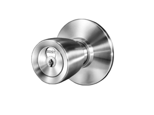 BEST 8KW37DEL6DS3690RQE Fail Safe 24VDC Cylindrical Knob Lock 6D Design Request to Exit Dark Bronze 8KW37DEL6DS3690RQE