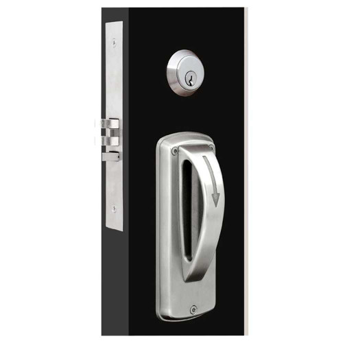 TownSteel MRX-A-07-630-RH Ligature Resistant Mortise Lockset Grade 1 Storeroom Keyed ANSI Arch Trim Right Hand Satin Stainless Steel MRX-A-07-630-RH