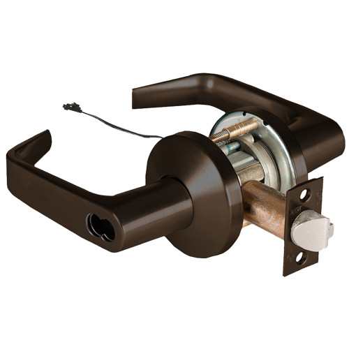 BEST 9KW47DEL15KSTK613 Grade 1 Electric Cylindrical Lock Electronically Locked 3-3/4 Backset Fail Safe 24VDC 15K Design Oil Rubbed Bronze