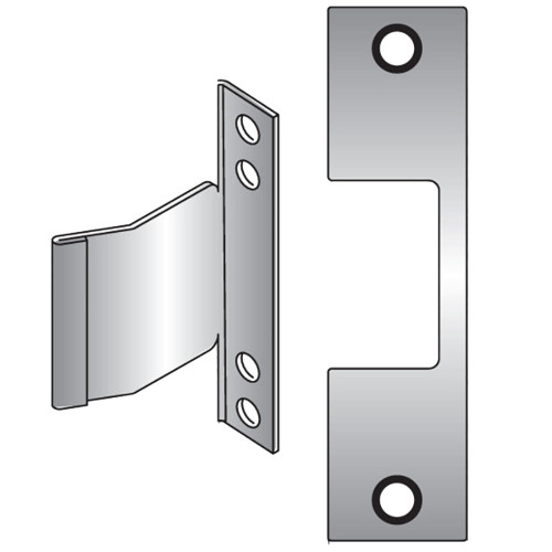 HES E 630 Faceplate Only 1006 Series 4-7/8 x 1-1/4 Use with Cylindrical Deadbolts Satin Stainless Steel