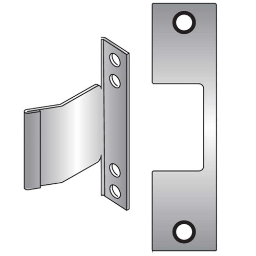 HES E 630 Faceplate Only 1006 Series 4-7/8 x 1-1/4 Use with Cylindrical Deadbolts Satin Stainless Steel E 630