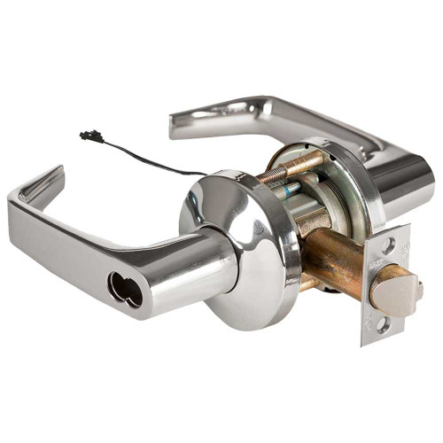 BEST 9KW57DEL15KSTK625 Grade 1 Electric Cylindrical Lock Electronically Locked 5 Backset Fail Safe 24VDC 15K Design Bright Chrome 9KW57DEL15KSTK625