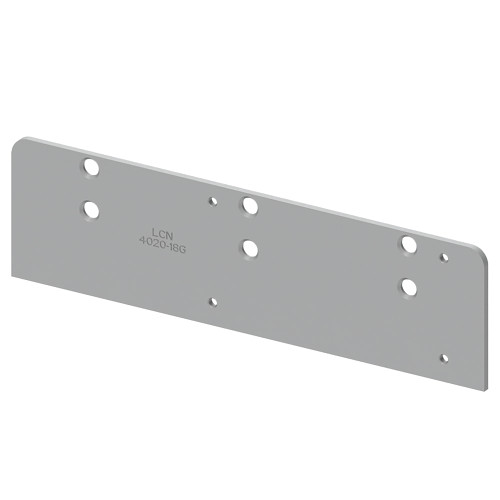 LCN 4020-18G 689 Drop Plate Narrow Top Rail or Flush Ceiling Aluminum