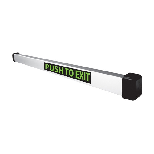 SDC MSB550V36 Exit Pushbar with Mechanical Switch Includes PT-2U Power Transfer Loop Satin Aluminum Clear Anodized MSB550V36