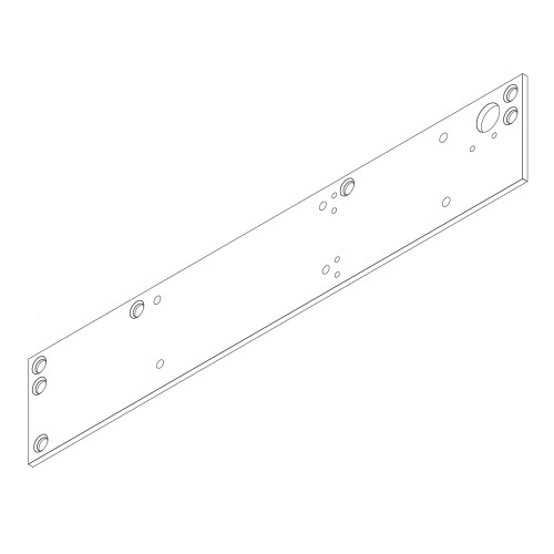 LCN 4410ME-18G LH 689 Drop Plate Narrow Top Rail or Flush Ceiling Left Hand Aluminum 4410ME-18G LH 689