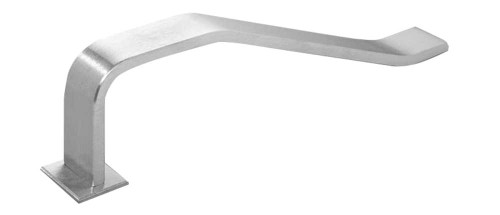 Rockwood R111LPB US32D Trim Protector Bar Lever Handle 3/8 by 1-1/2 Material Size 12 Center to Center Satin Stainless Steel Finish R111LPB US32D