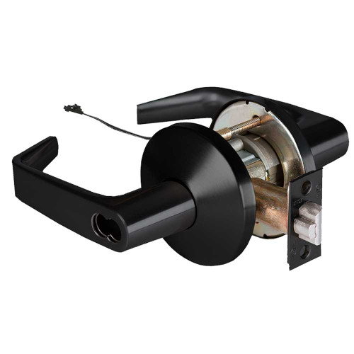 BEST 9KW47DEL15LSTK622 Grade 1 Electric Cylindrical Lock Electronically Locked 3-3/4 Backset Fail Safe 24VDC 15L Design Flat Black 9KW47DEL15LSTK622