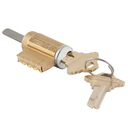 Schlage 23-065 F 626 Key-in-Lever Cylinder 6-pin F Keyway Keyed Different 2 Keys Satin Chrome Finish Non-handed 23-065 F 626