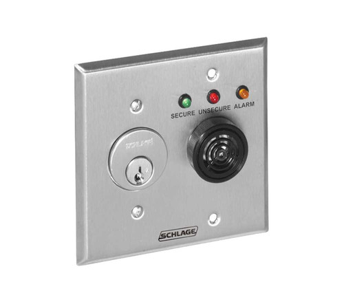 Schlage Electronics 801KS Local/Remote Monitoring Station 4 LEDs and Sounder Key Reset 801KS