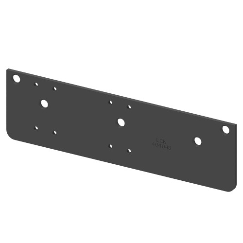LCN 4040XP-18 693 Drop Plate Required for Hinge-Side Mount Where Top Rail is Less than 3-3/4 Black Finish 4040XP-18 693