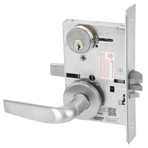 Corbin Russwin ML2057 CSA 626 Storeroom or Closet Mortise Lock CS Lever A Rose Satin Chrome ML2057 CSA 626