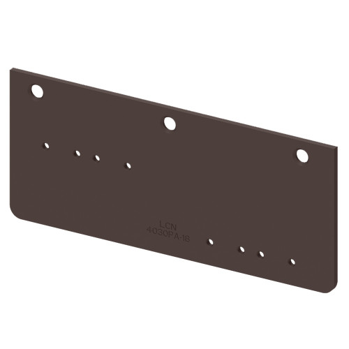 LCN 4030-18PA 695 Drop Plate Parallel Arm Mount with Narrow Top Rail Dark Bronze