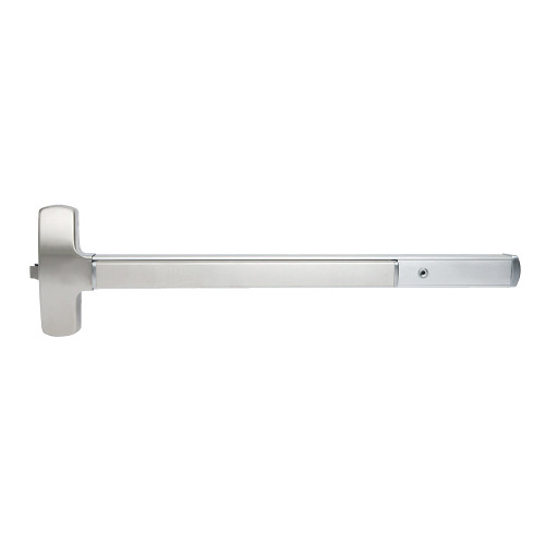 Falcon 25-R-L-VR-Q 3 26D RHR Grade 1 Rim Exit Bar Wide Stile Pushpad 36 Device Classroom Function Quantum Vandal Resistant Lever Trim Hex Key Dogging Satin Chrome Finish Right Hand Reverse