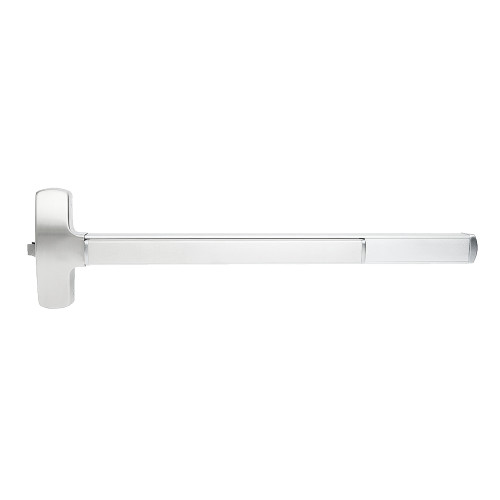Falcon F-25-R-K 3 26 Fire Rated 25 Series Exit Device Rim with Knob Trim 3 Ft Device Bright Chrome F-25-R-K 3 26