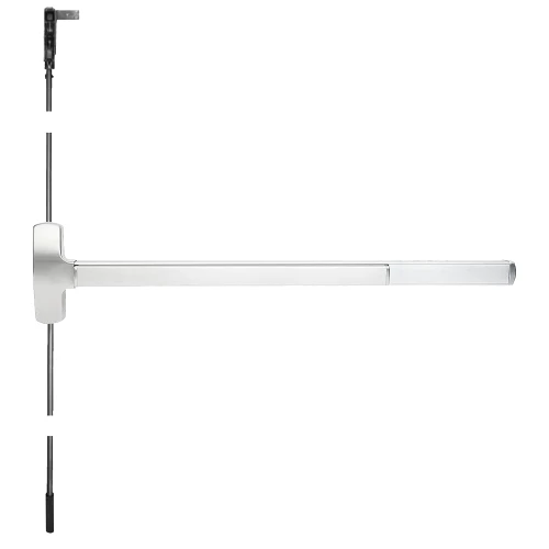 MELF-25-C-L-NL-Q 4 26 LHR Falcon Concealed Vertical Rod Exit Devices MELF-25-C-L-NL-Q 4 26 LHR
